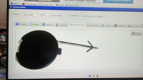 Tappo paraurti anteriore alfa - ,